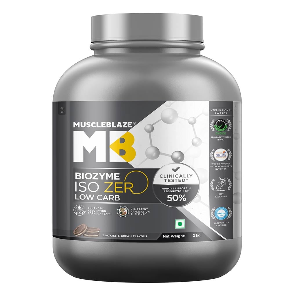 MuscleBlaze Biozyme ISO Zero Low Carb
